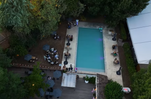 Terrace &amp; Swimming pool | Pioline Castle